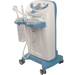 ASPIRATORE CHIRURGICO SU CARRELLO HOSPI PLUS - a pedale e deviatore flusso - 230V - 2x4lt - 90lt/min